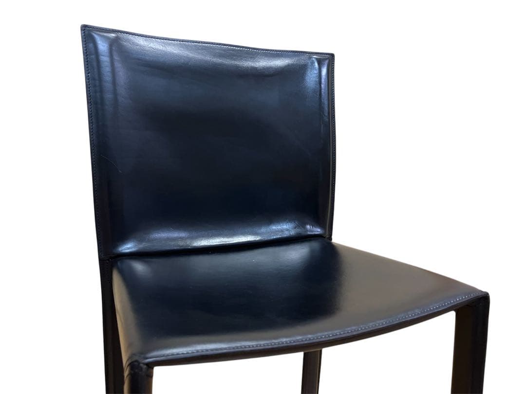 イタリア Enrico Pellizzoni レザーチェア 2脚