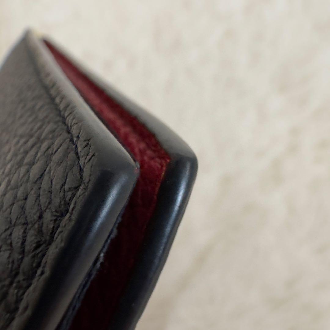 美品　トムフォード　マネークリップ　バイカラー　黒　レザー