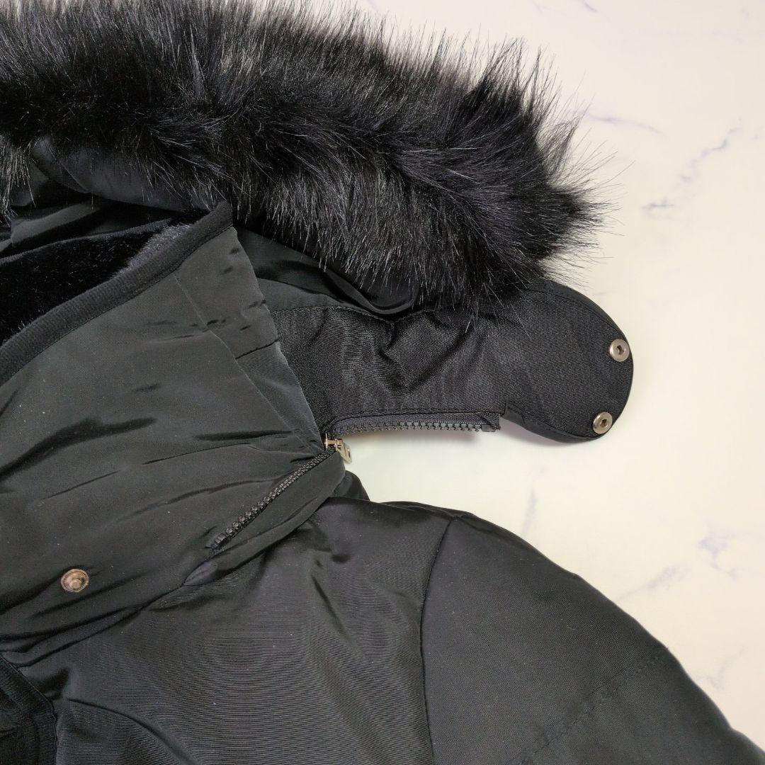 ZARA ザラ ダウンジャケット グレーダックダウン ベルト付 M 黒 2way