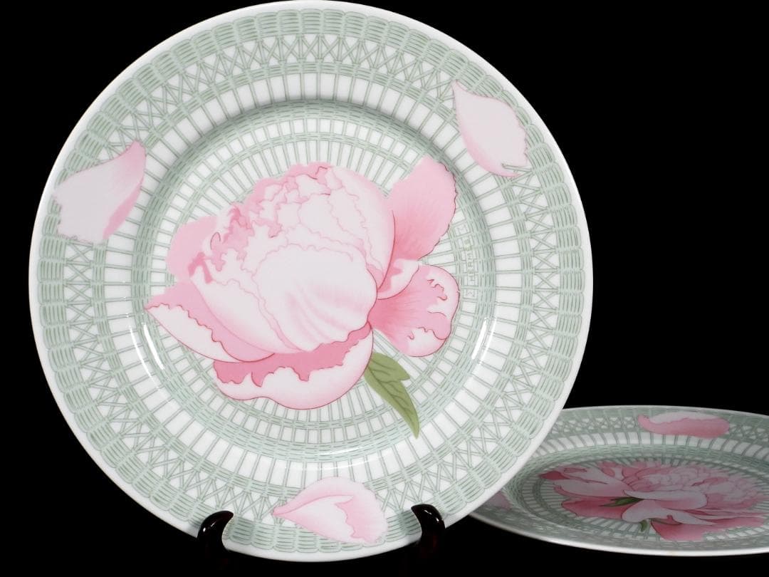HERMESエルメス ピヴォワンヌPIVOINES ROSES 中皿　プレート