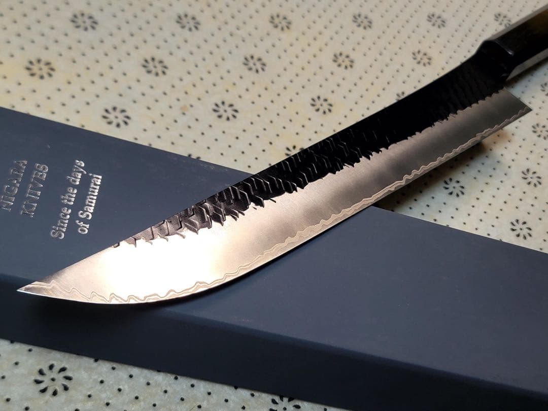 二唐刃物　黒打ち　sg2 先丸筋引き　255mm