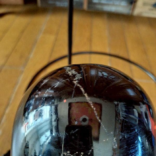 ヴィンテージ 変形花器 金属 漆 大型 花瓶 花器 和モダン フラワーベース