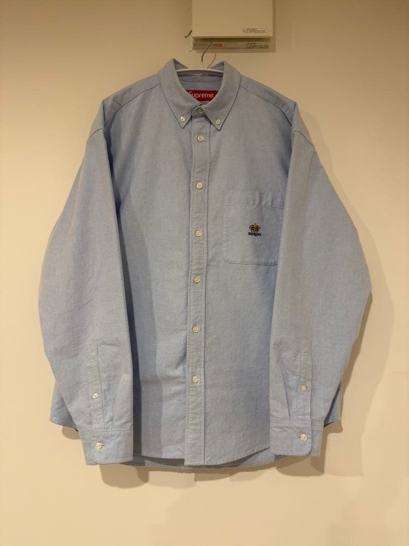 トップス supreme Loose Fit Flannel Oxford Shirt S