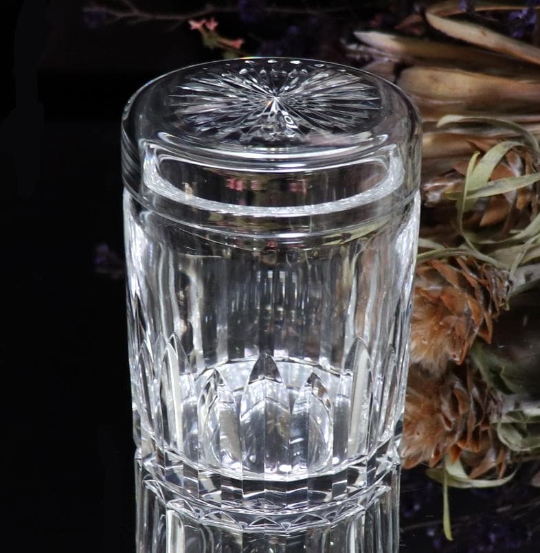 オールド・バカラ 珍品 カッシーノ 大型 蓋物 美品 カット装飾 ボンボニエール