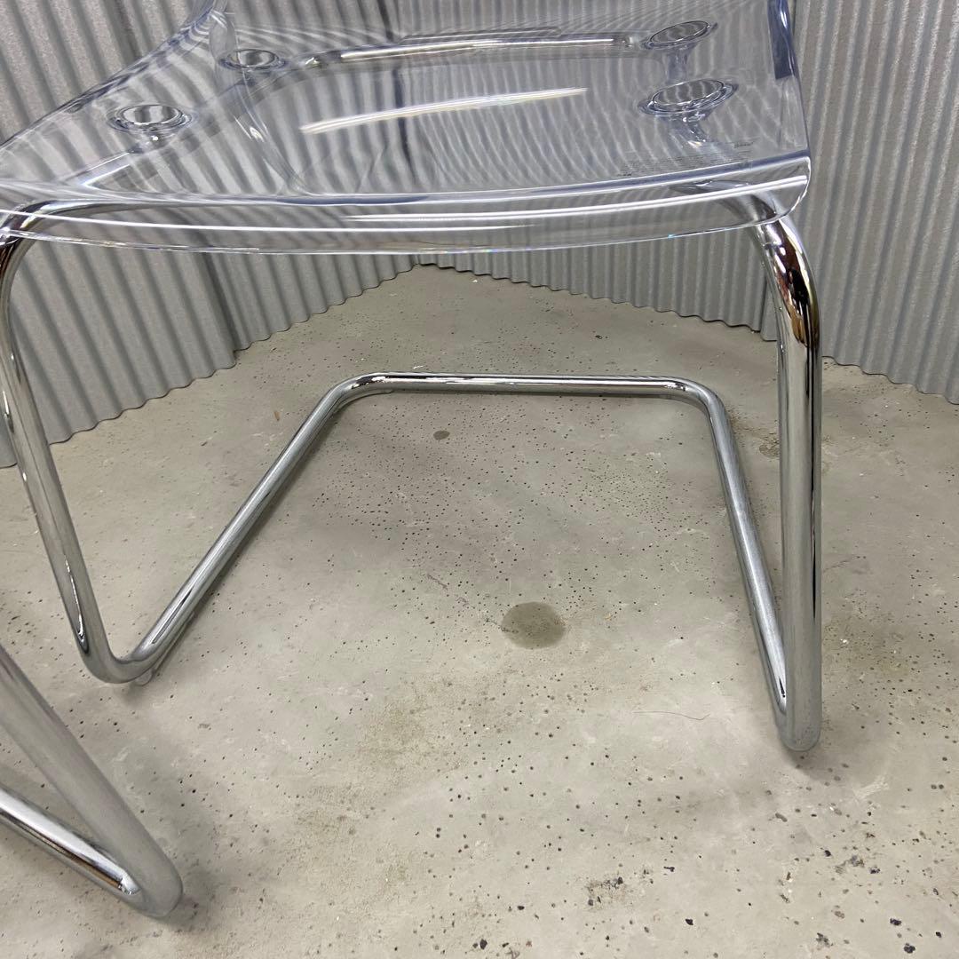 IKEA イケア⭐️TOBIAS トービアス 透明チェア　2脚【5350】