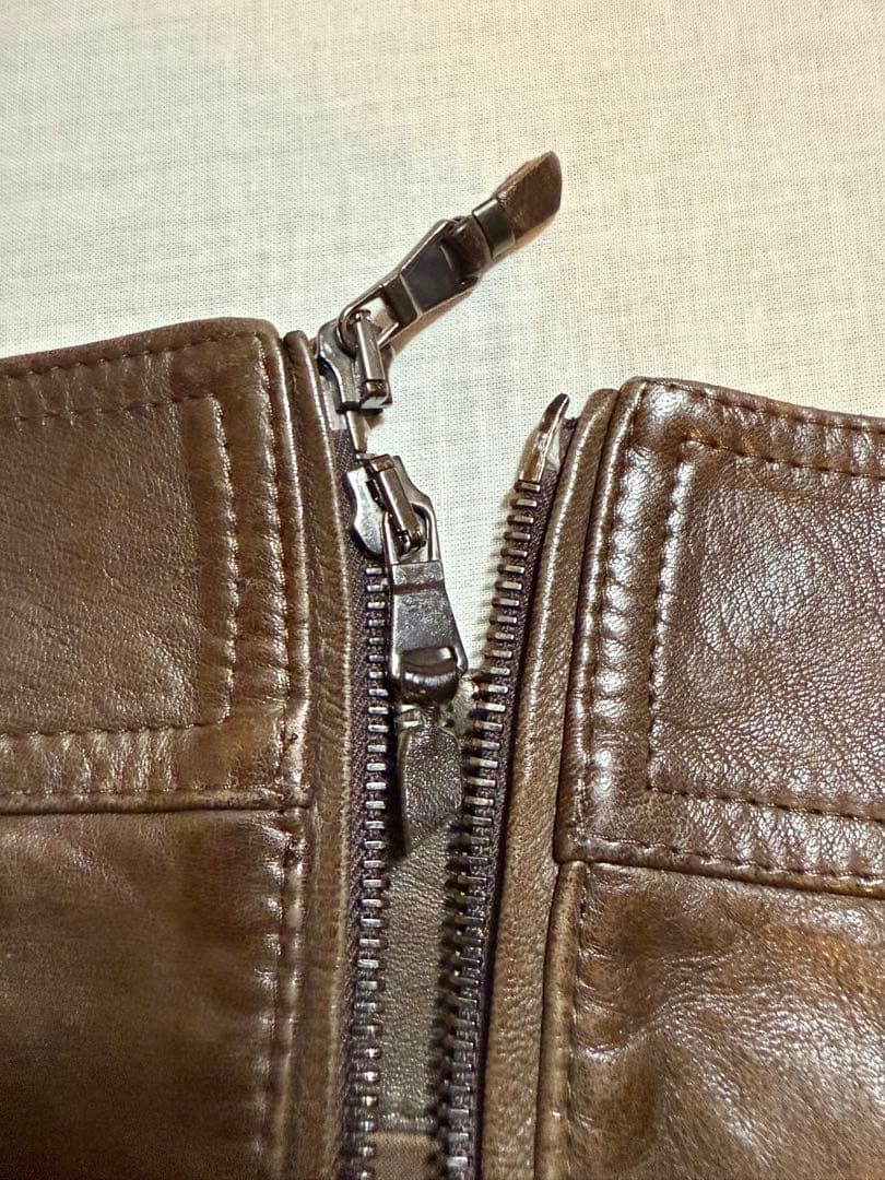 EMMETI ダークブラウン レザージャケット