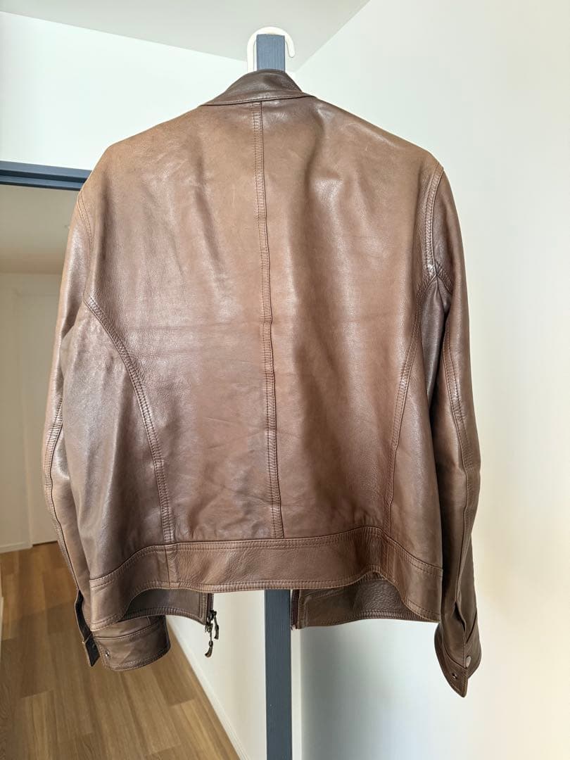 EMMETI ダークブラウン レザージャケット