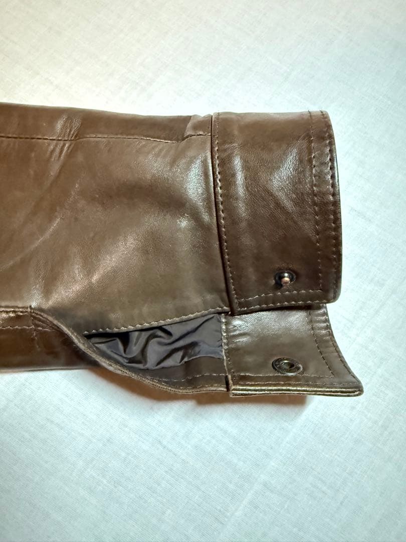 EMMETI ダークブラウン レザージャケット