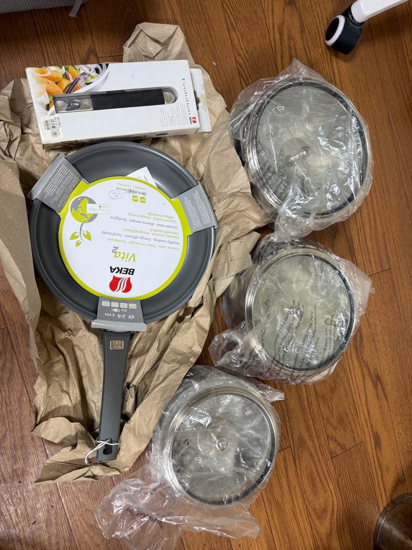 BEKA Vita2 セラミックコーティング フライパン&鍋と蓋セット