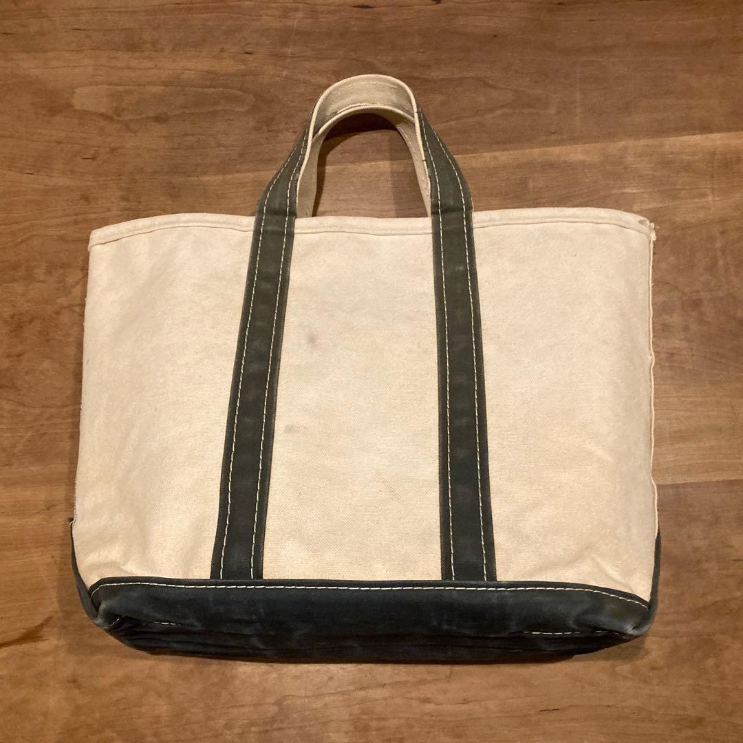 【良品】80s L.L.Bean トートバッグ ネイビー Mサイズ 2色タグ