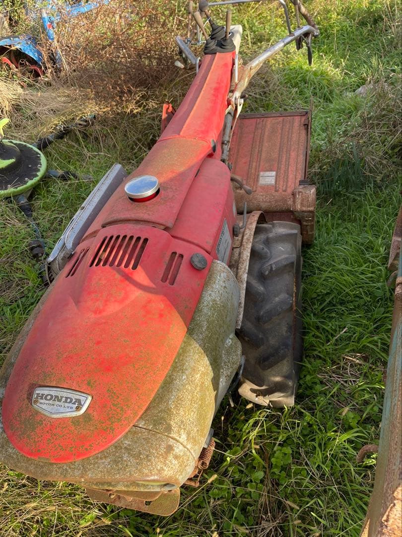 F90ホンダレトロ動作未確認です。　　ディーゼル管理機耕耘機耕運機9馬力引取限定