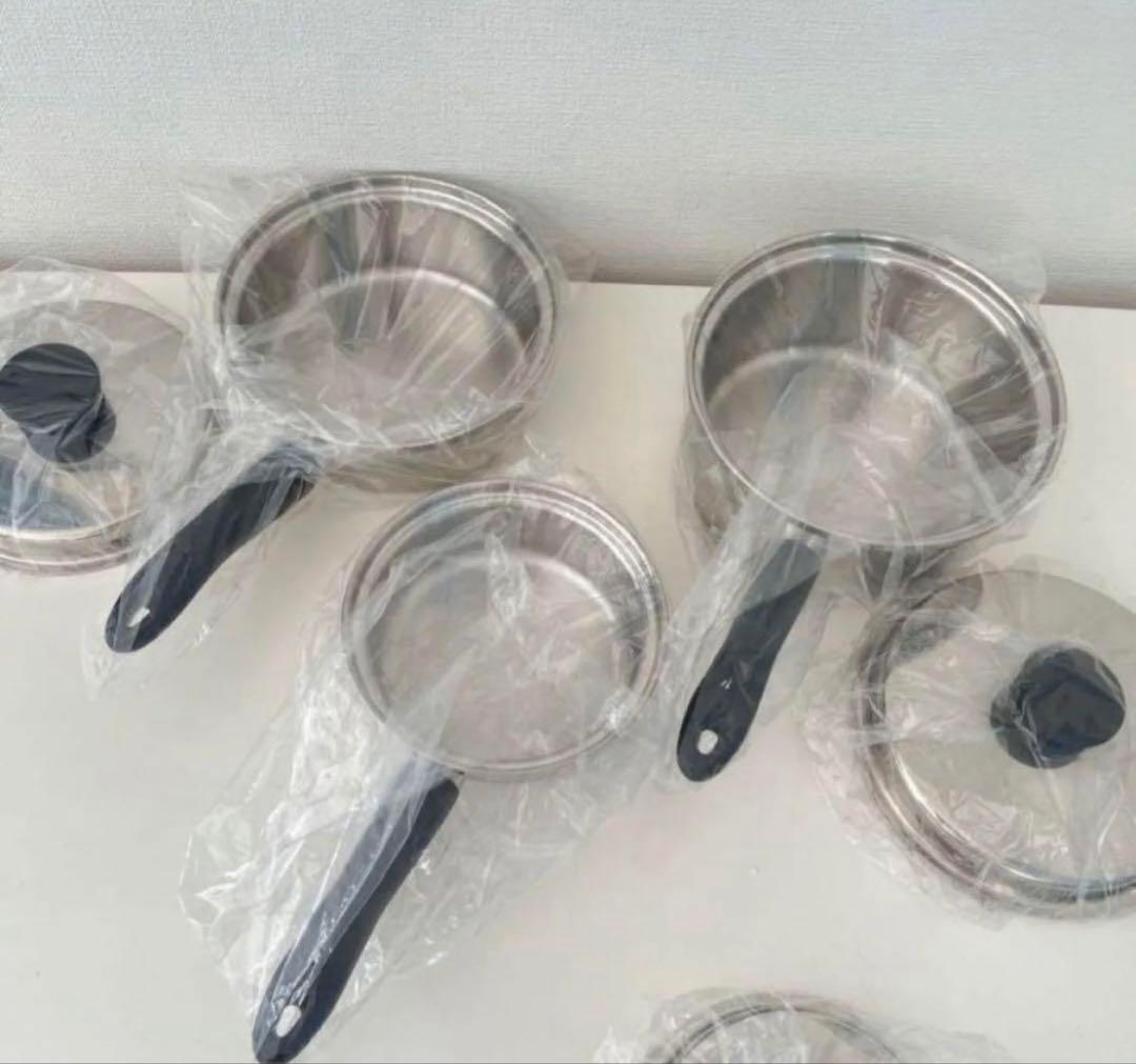 新品未使用　アムウェイ　クイーンクック　大中ソースパンセットと中フライパン