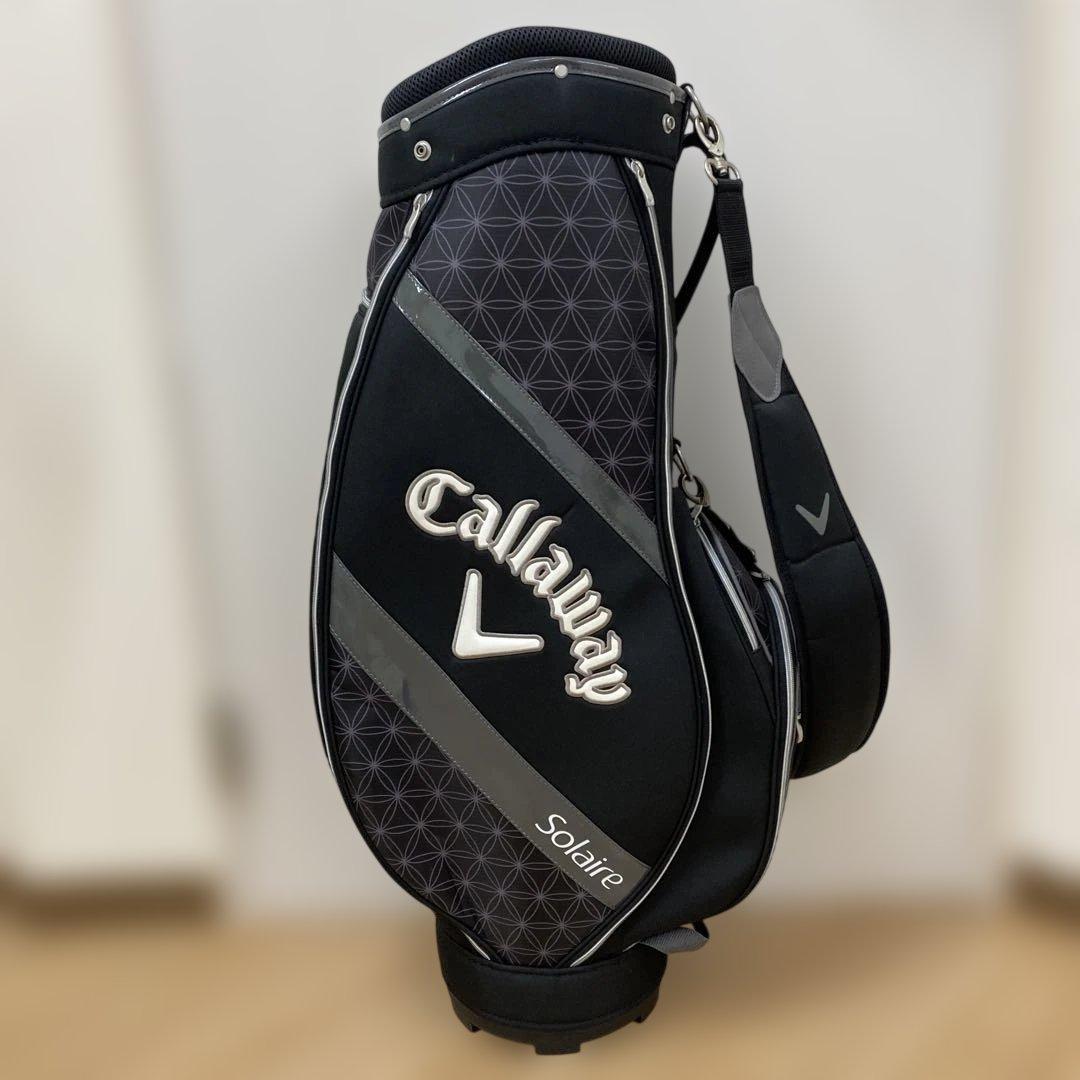 【美品】Callaway Solaire キャディバッグ 黒/グレー