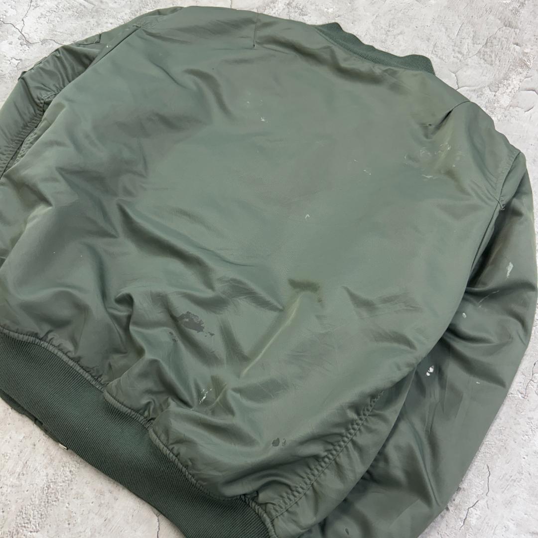 E*y様 Schott　ショット　MA-1　フライトジャケット　古着　グリーン