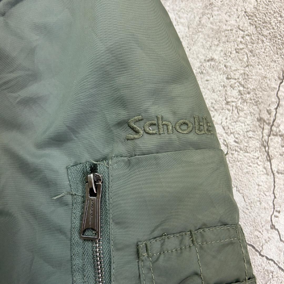 E*y様 Schott　ショット　MA-1　フライトジャケット　古着　グリーン