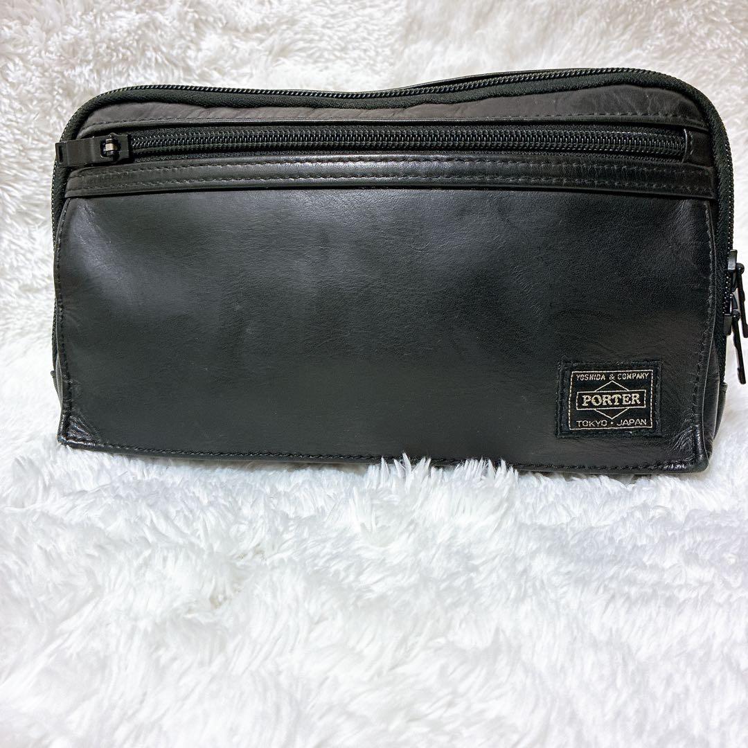 美品 PORTER アメイズ ブラック ボディバッグ メンズ 斜めがけ