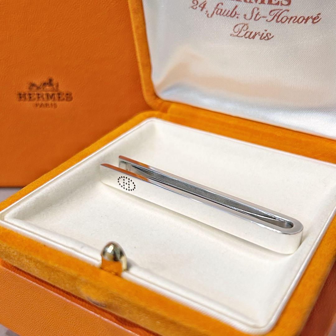 【超希少・美品】HERMES エブリン マネークリップ タイピン Ag925