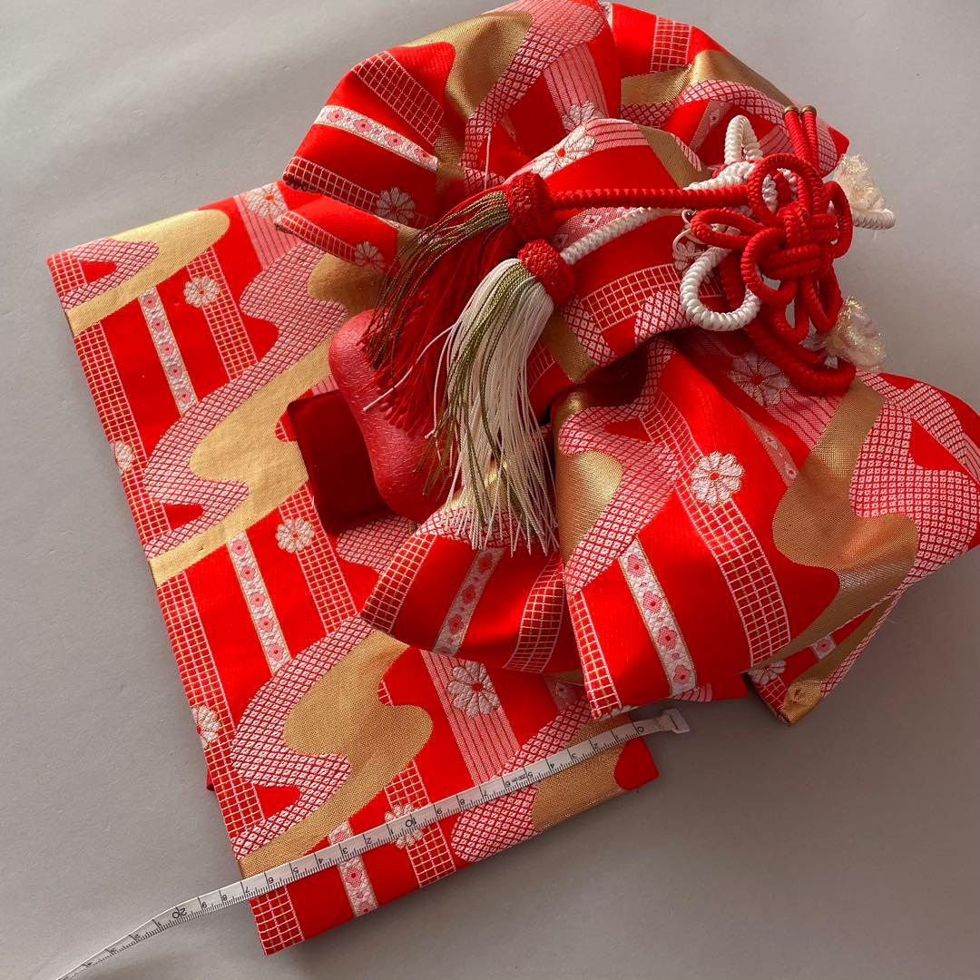 美品　七五三　7歳　正絹お着物セット　大寸作り帯