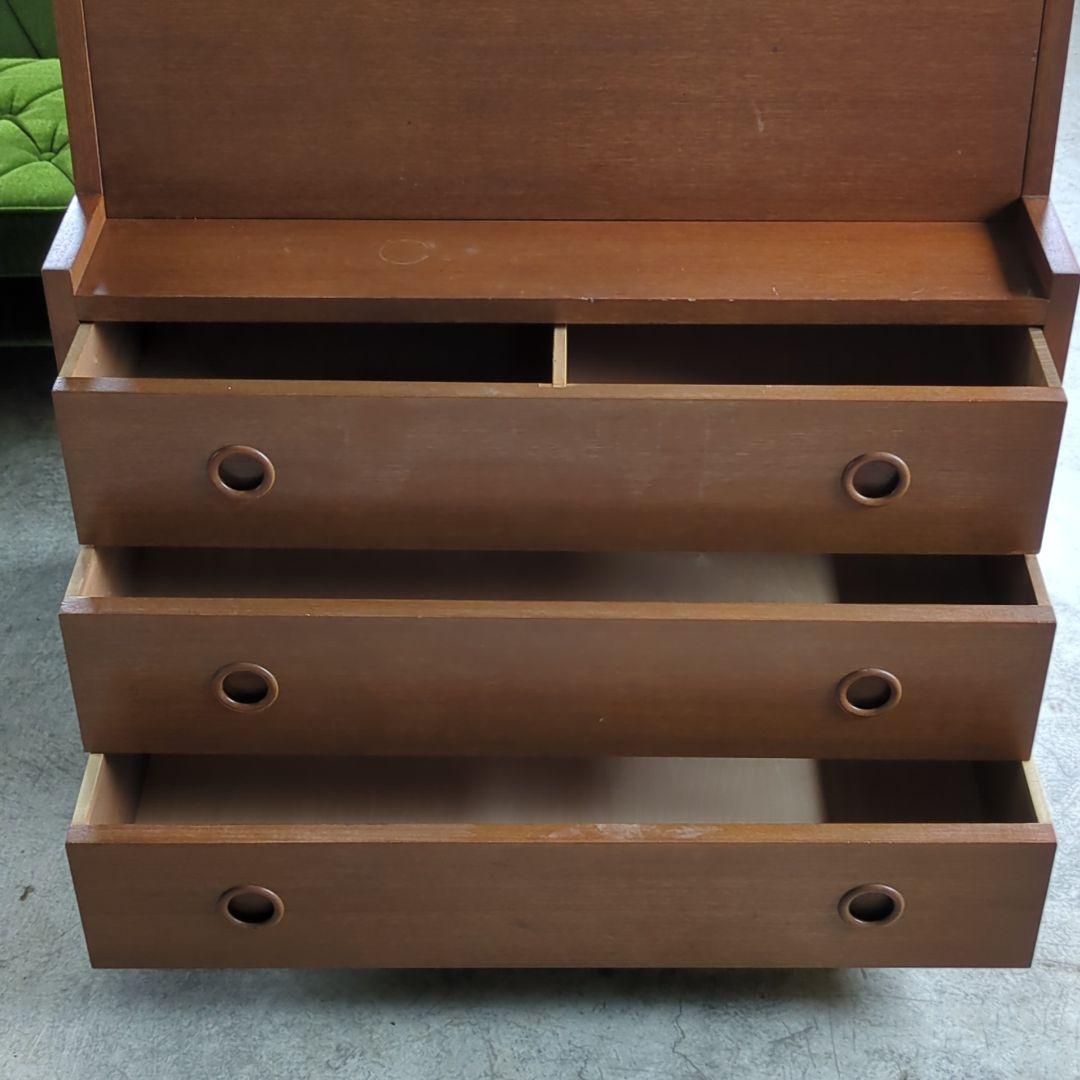 ヴィンテージ◆木製 チェスト ドレッサー　ライティング　デスク　北欧　昭和レトロ