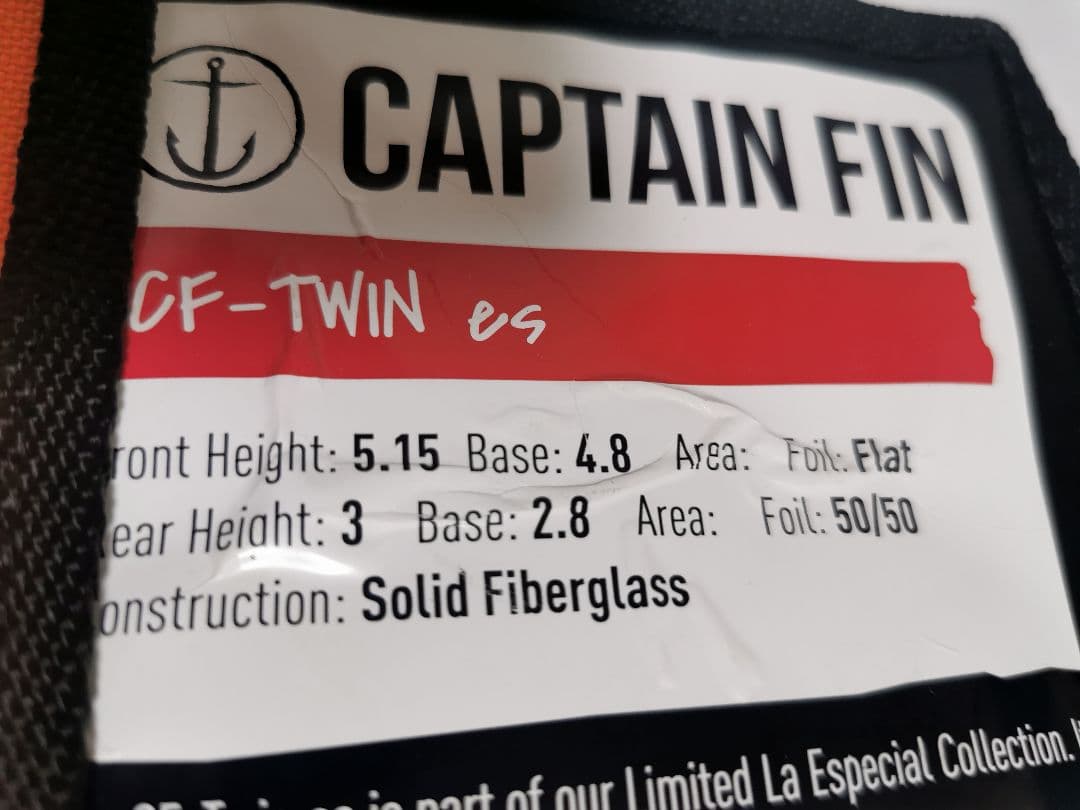 FCS CAPTAIN FIN CF TWIN ツイン+1 2+1 5.15