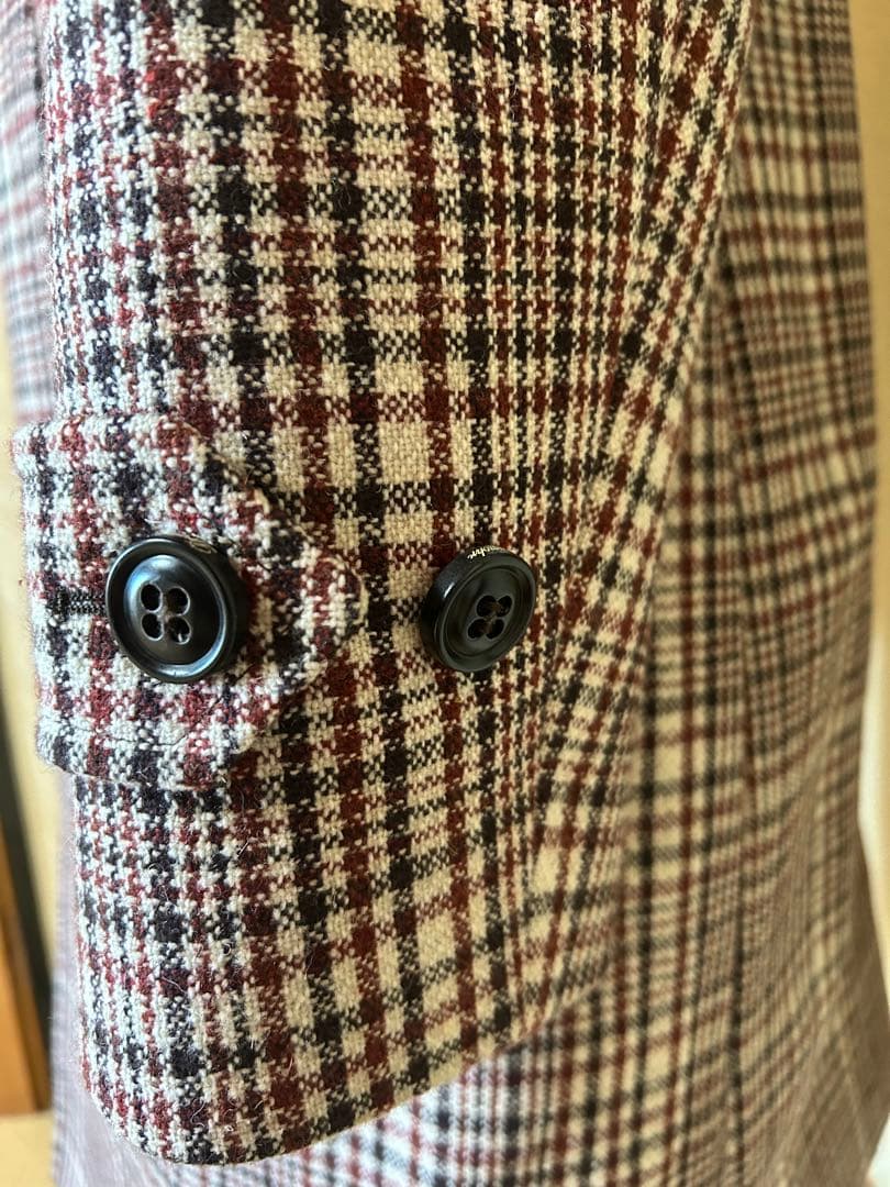 【美品】ドルモア ツイードコート チェック