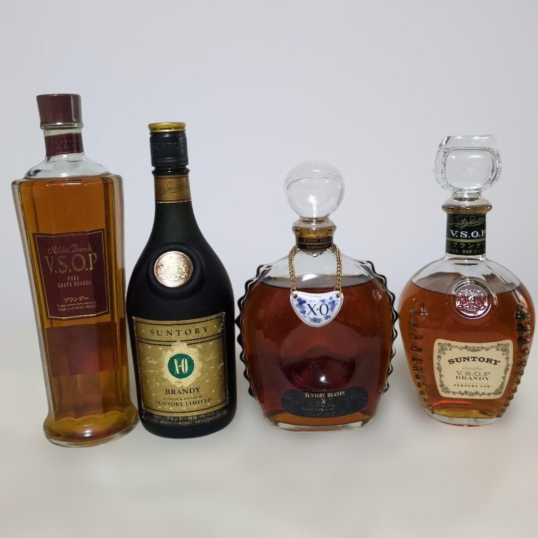 国内産ブランデー　サントリー＆ニッカ4本セット、ディンプル2本セット
