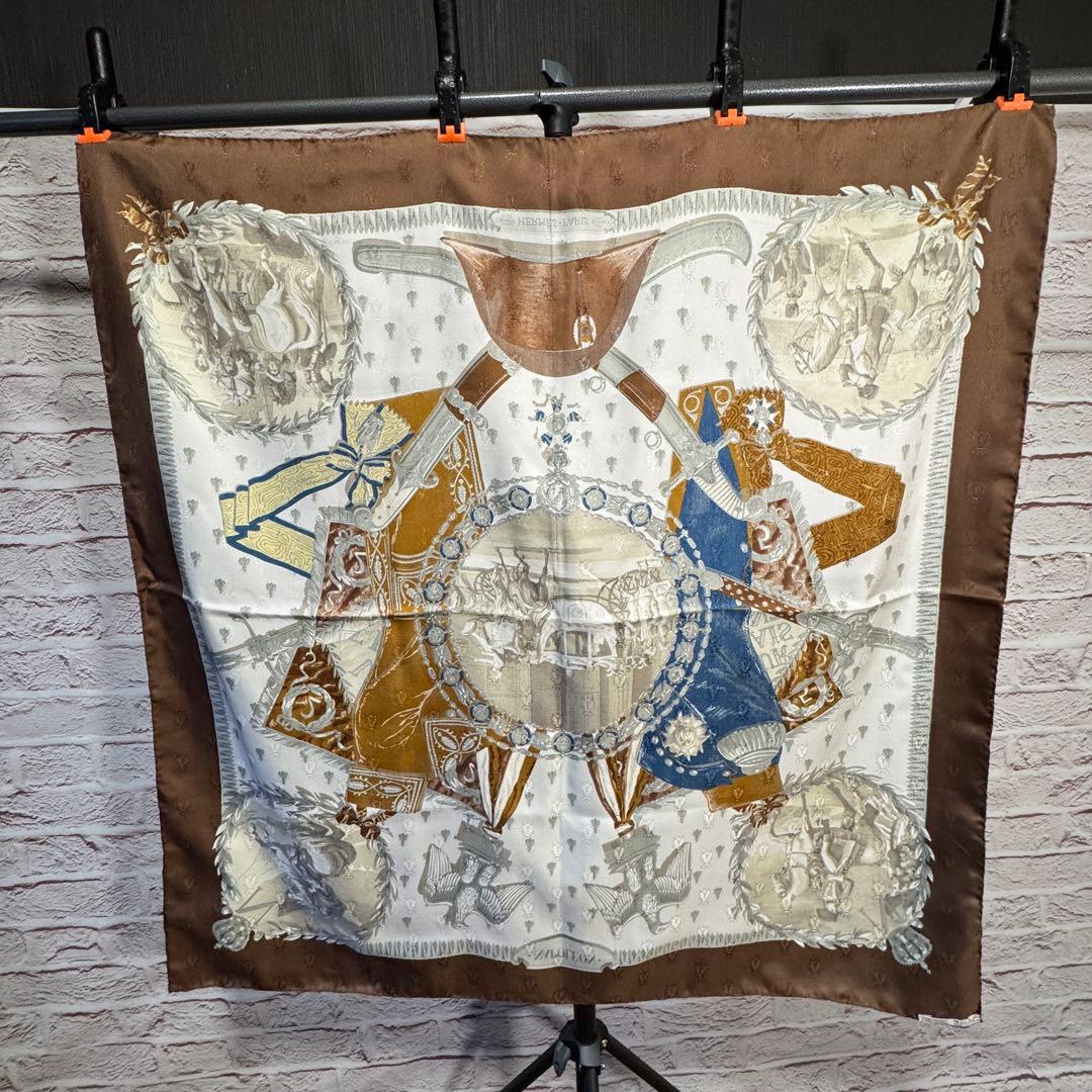 HERMÈS カレ90 NAPOLÉON ナポレオン シルクスカーフ