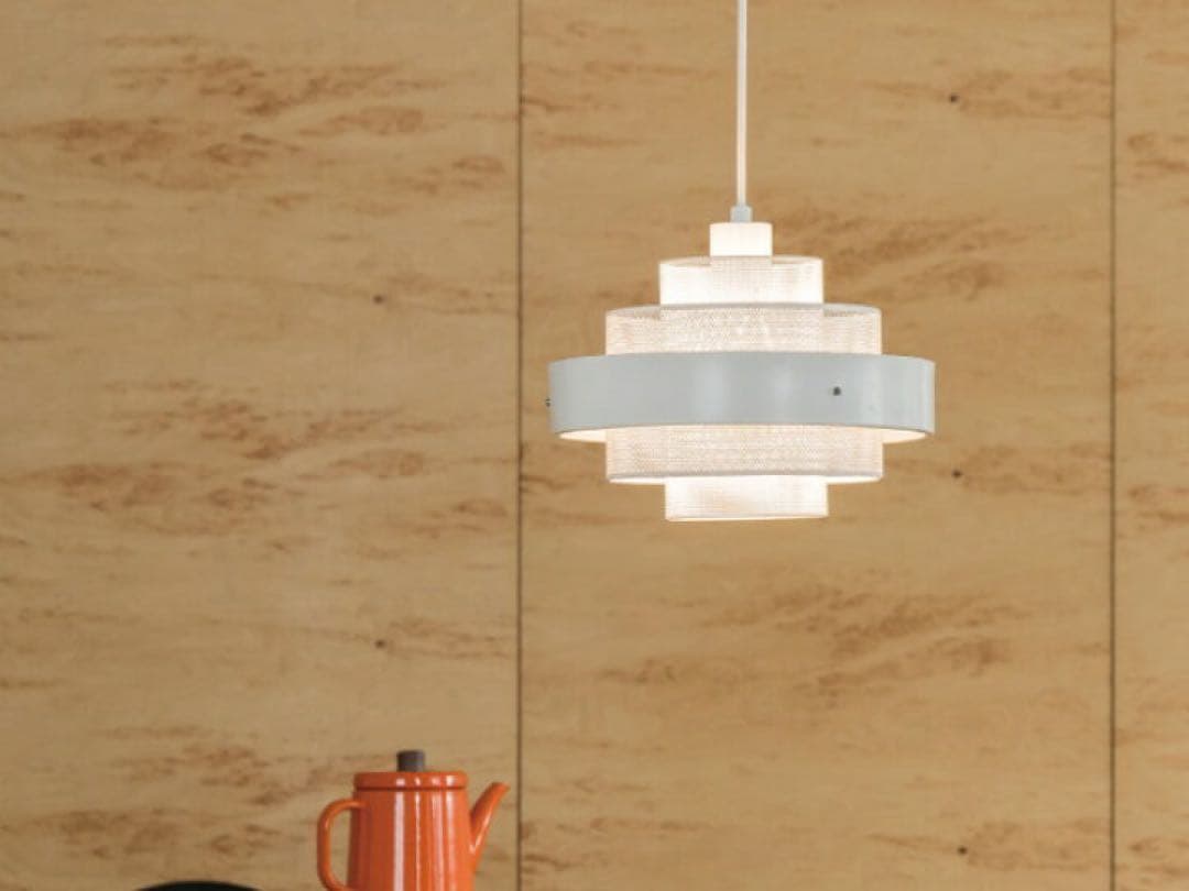 ホワイトメッシュデザインペンダントライト