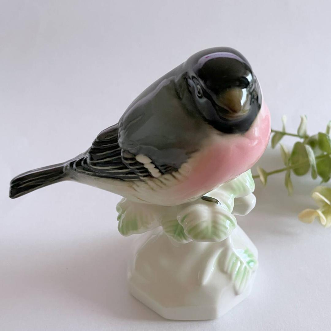 ドイツ製 フォルクシュテット 鷽 うそ 鳥 小鳥 フィギュリン