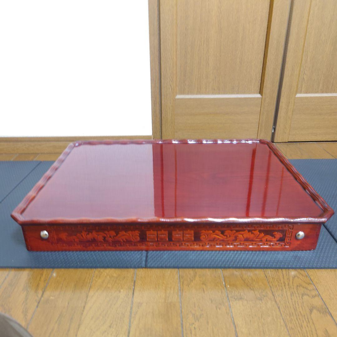 李朝家具　漆塗り 文机 花台 膳 アンティーク　状態美品寄り