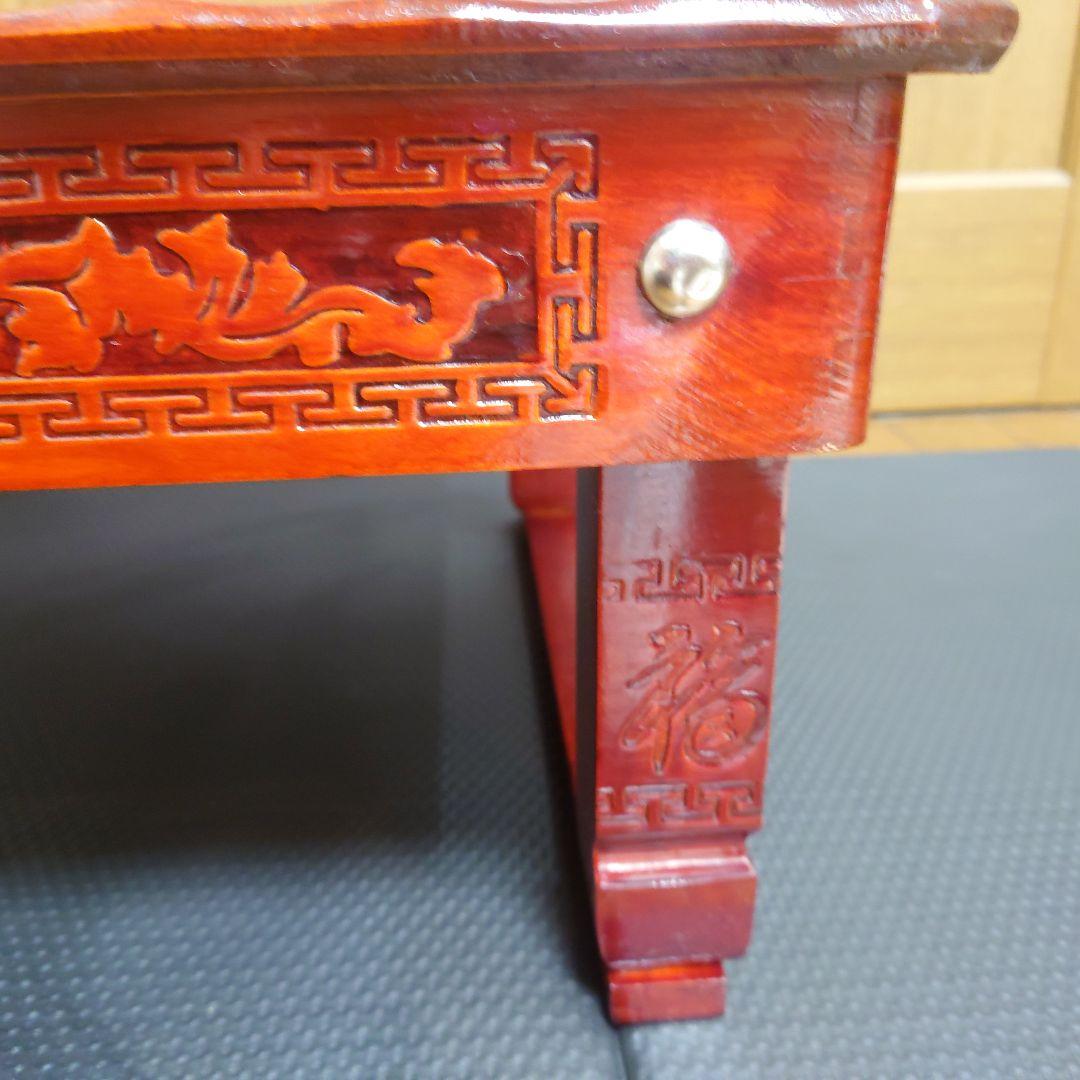 李朝家具　漆塗り 文机 花台 膳 アンティーク　状態美品寄り