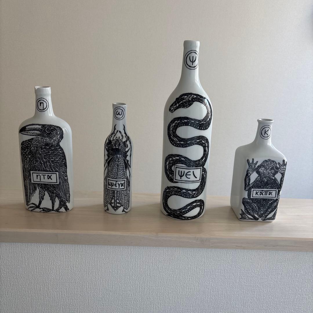 希少　フランス製　VIREBENT フラワーベース（4点セット売り）