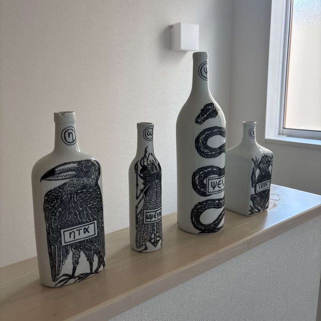 希少　フランス製　VIREBENT フラワーベース（4点セット売り）