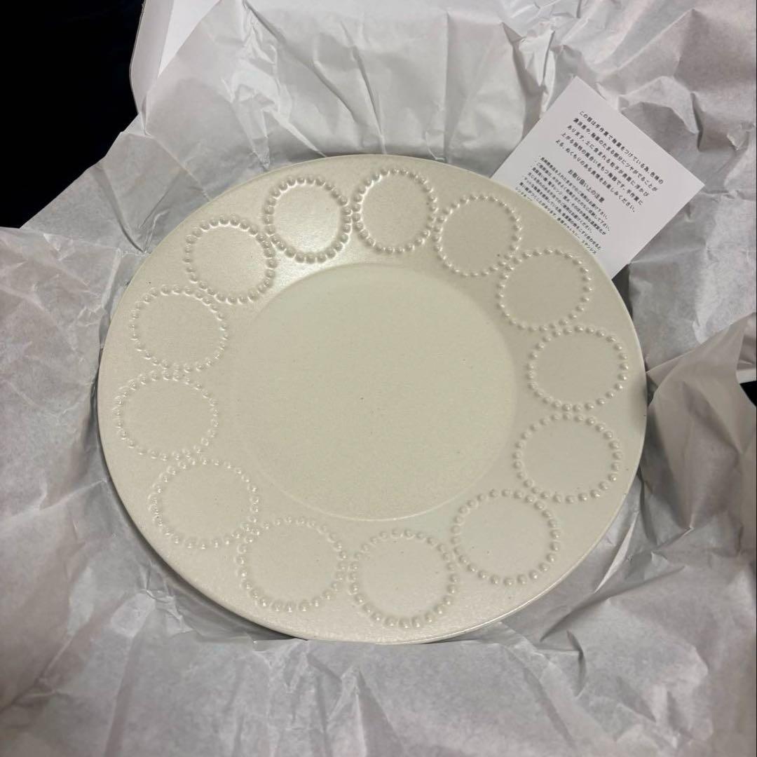 ◆ミナペルホネン tambourine プレート L・深皿セット White