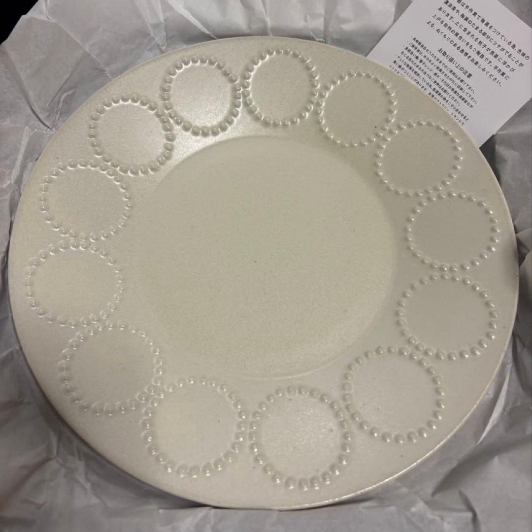 ◆ミナペルホネン tambourine プレート L・深皿セット White