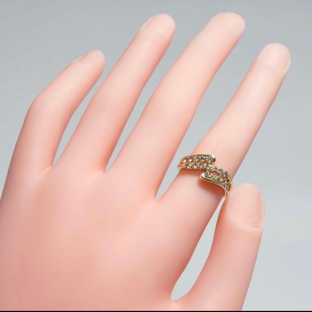 ダイヤ リング ダイヤモンド 0.50ct K18 透かし 指輪 18金 11号