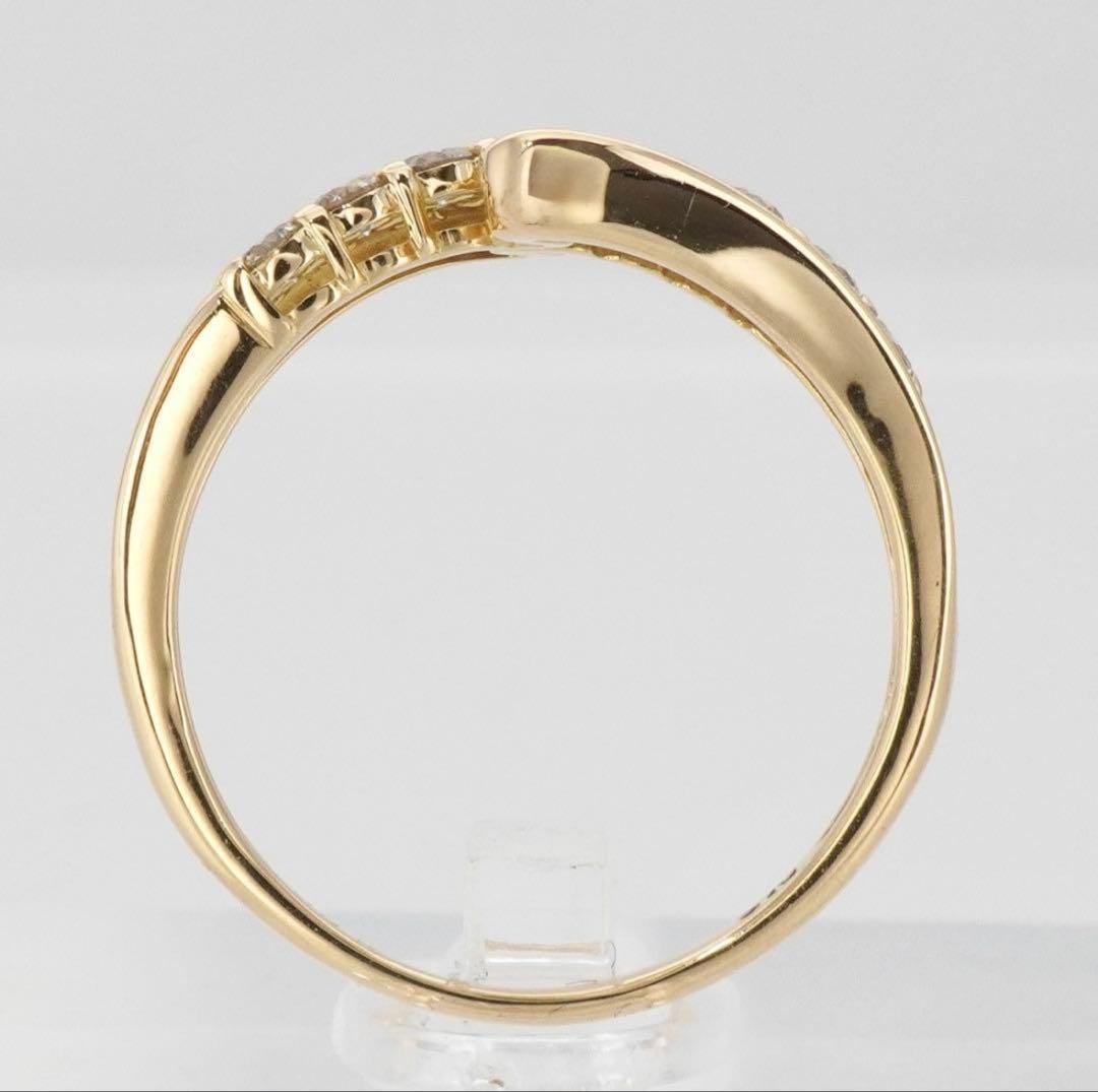 ダイヤ リング ダイヤモンド 0.50ct K18 透かし 指輪 18金 11号