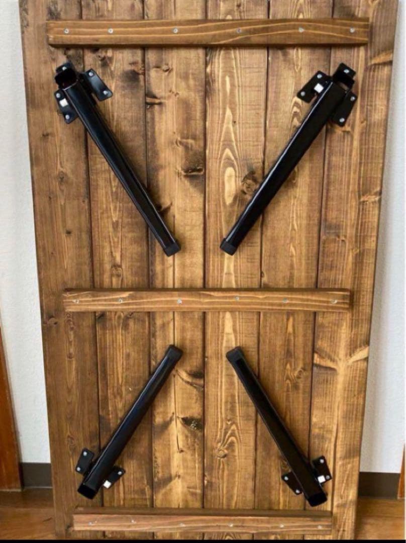 折りたたみ式　アンティークシンプル木目調センターテーブル