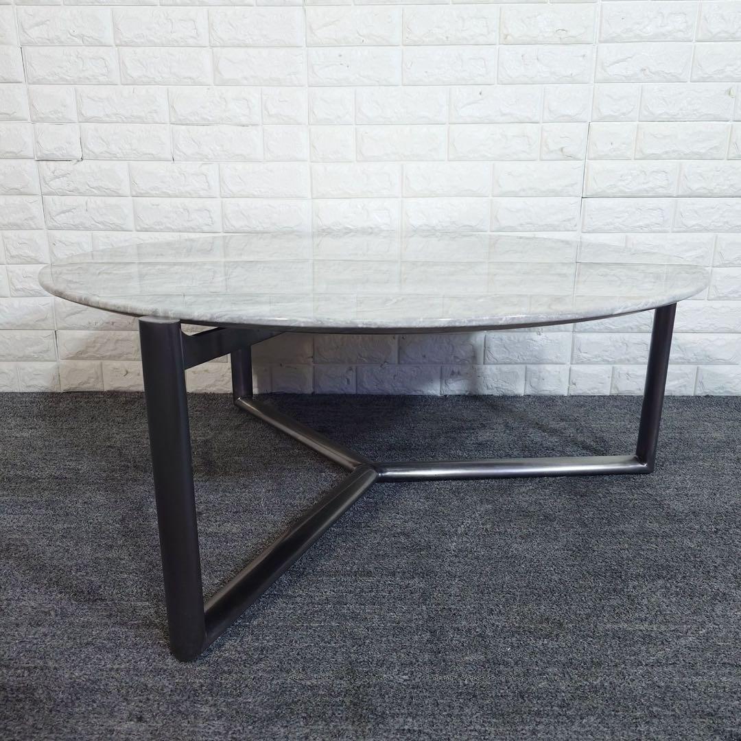 センターテーブル ローテーブル 大理石調 リビングテーブル 家具 J048