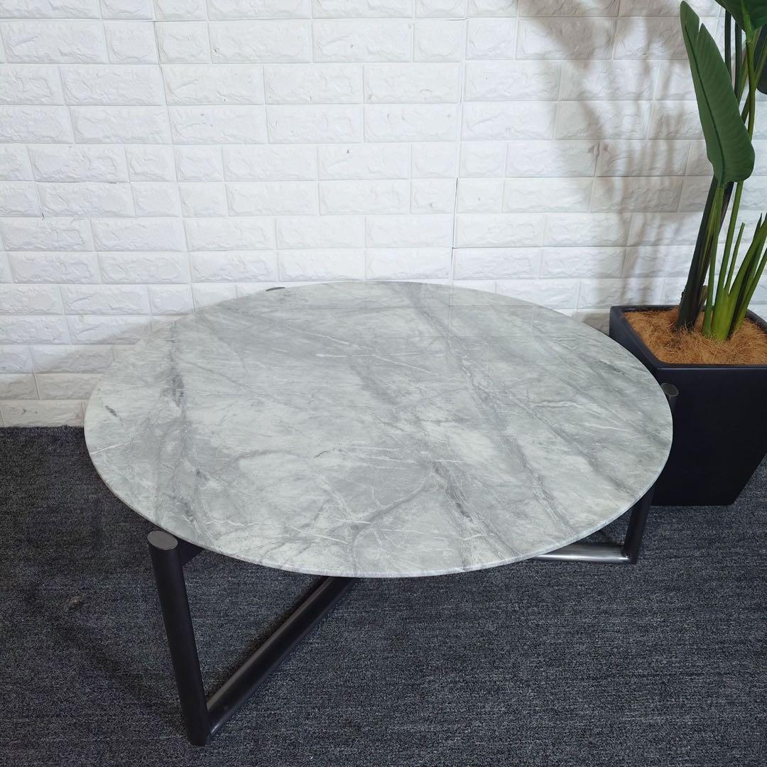 センターテーブル ローテーブル 大理石調 リビングテーブル 家具 J048