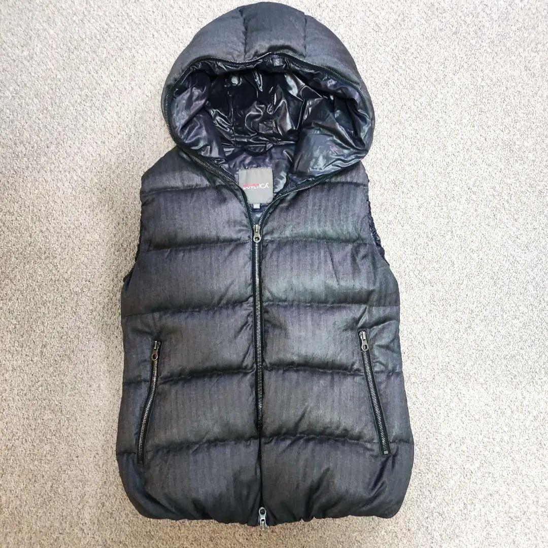 美品 DUVETICA デュベティカ ダウンベスト 40 ツイード調 1020