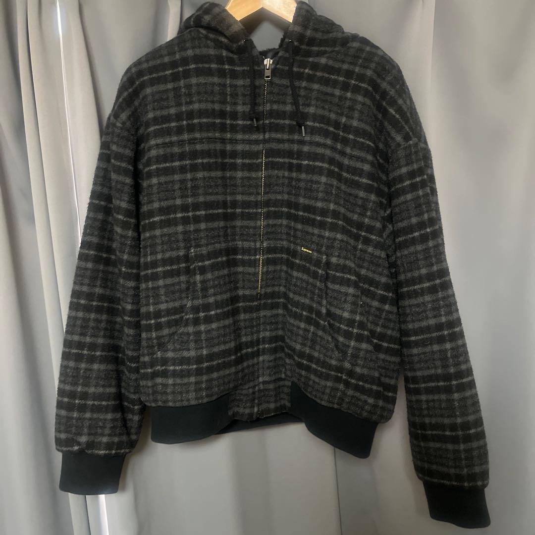 ジャケット・アウター supreme Plaid Wool Hooded Work Jacket