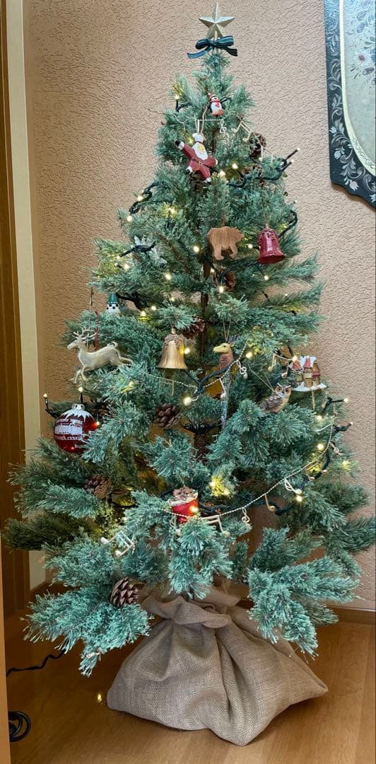 【美品】クリスマスツリー　高級志向　LEDイルミネーションライト付き