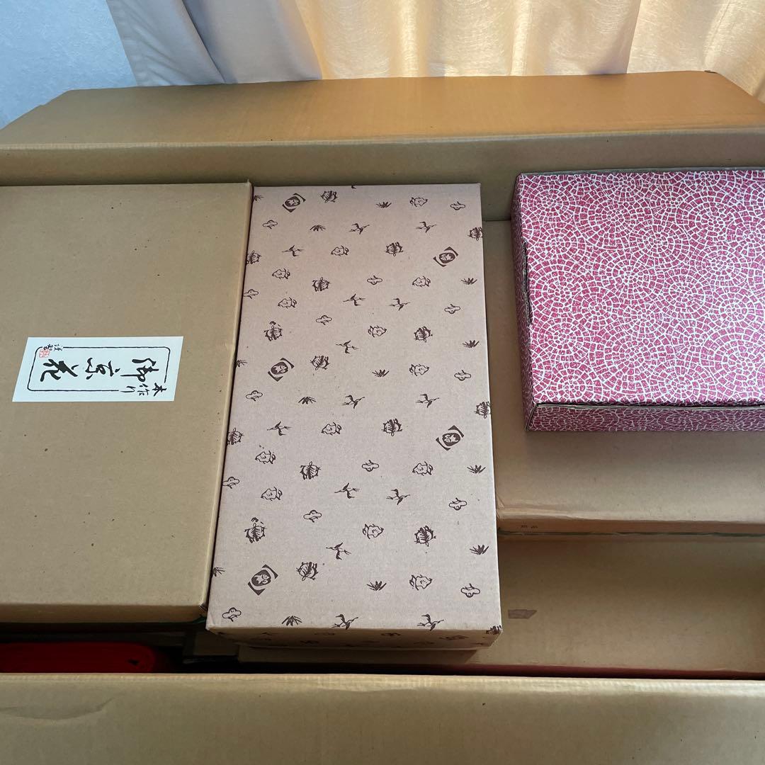 Ａ雛人形 三段飾り 十二単衣 弥生雛 長月作　Ａ＋Ｂ購入必須