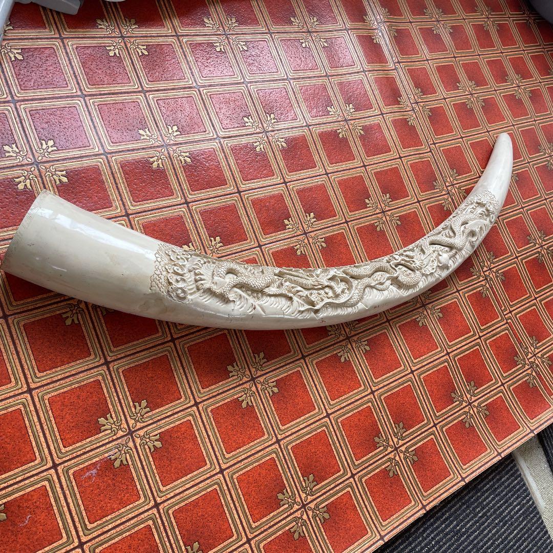 象牙風　置物　アンティーク