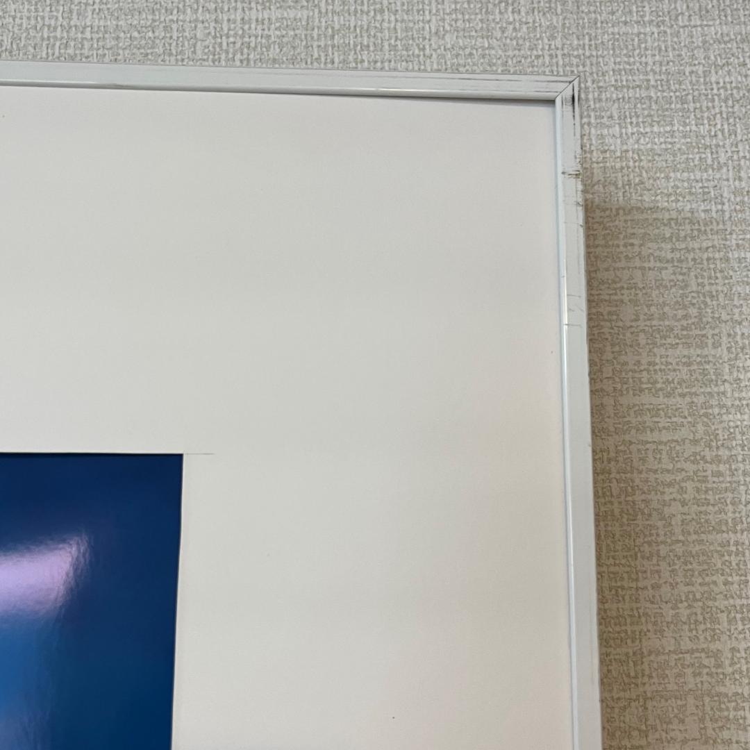 uc-75　雪だるまの写真＆ホワイトフレーム