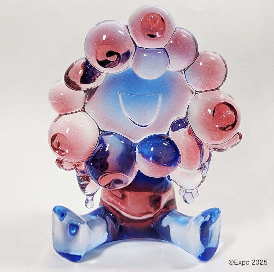 EXPO 2025 ミャクミャク　クリアフィギュア　レッド×ブルー