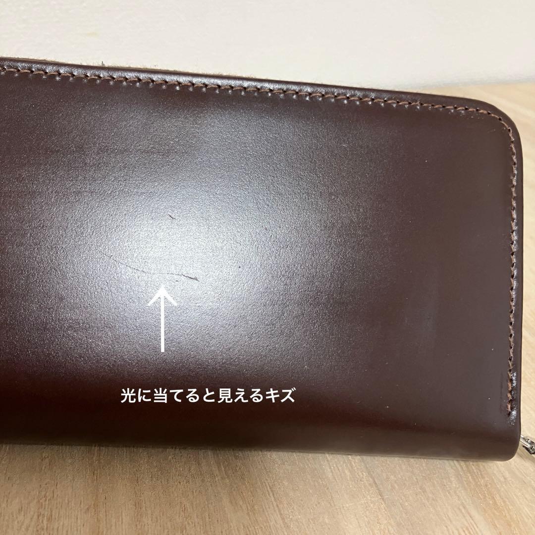 訳あり未使用 ✨ホワイトハウスコックス✨ラウンドジップ✨長財布✨ダークブラウン