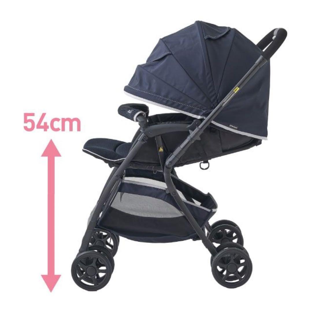 【4回のみ使用】スマートエンジェル　ベビーカー デ・ヨーネ レジェ eNAVY