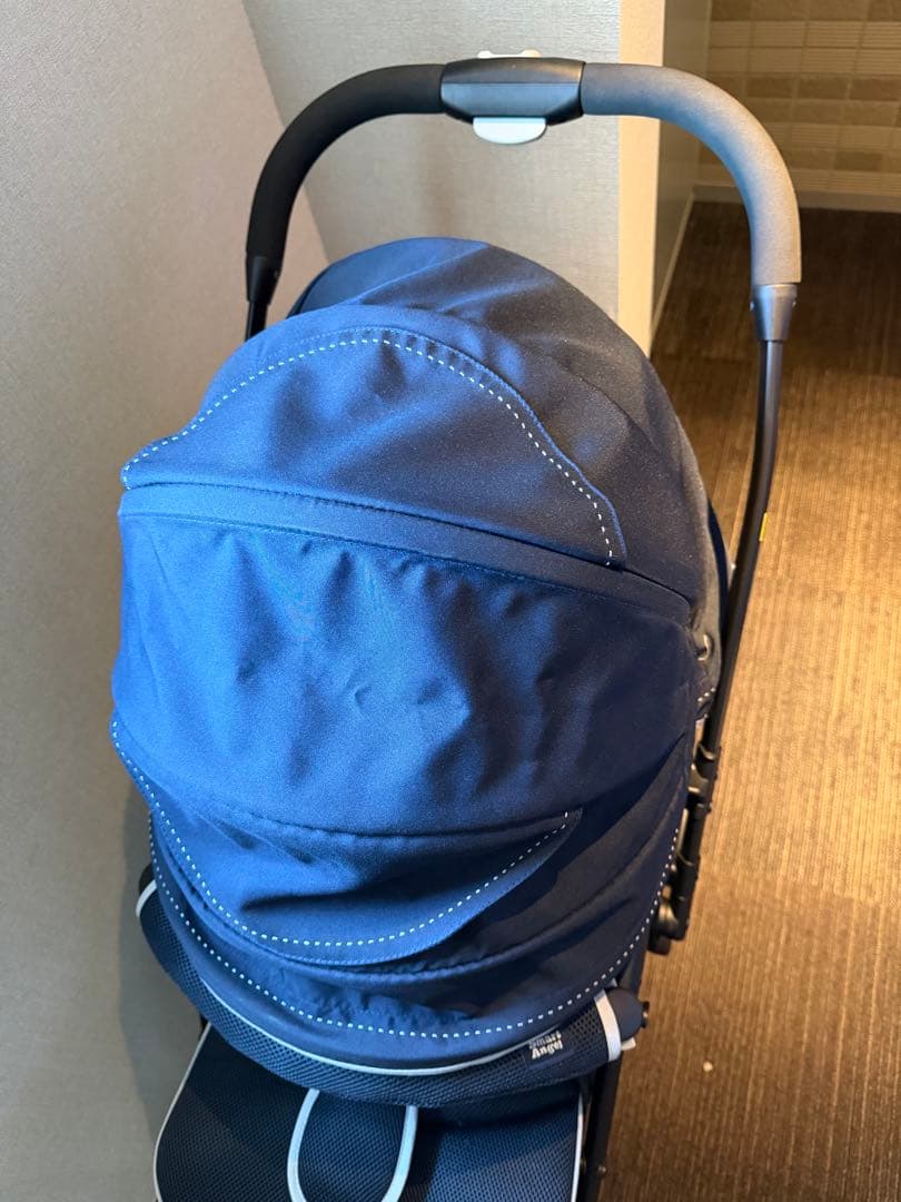 【4回のみ使用】スマートエンジェル　ベビーカー デ・ヨーネ レジェ eNAVY